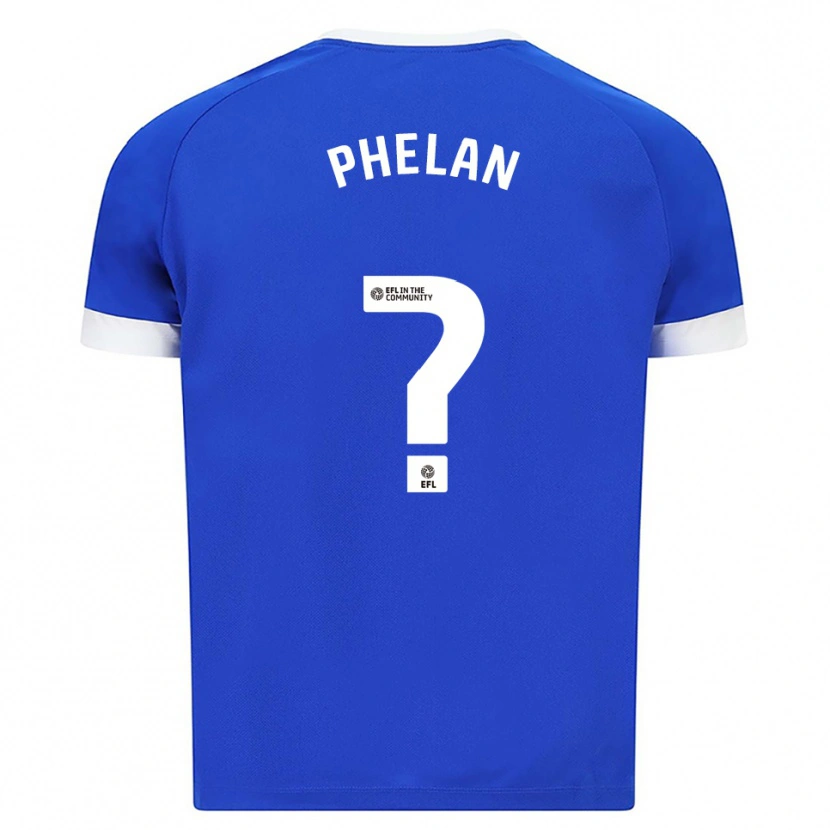 DanxenキッズLeeyon Phelan#0青 白ホームシャツ2025/26ジャージーユニフォーム