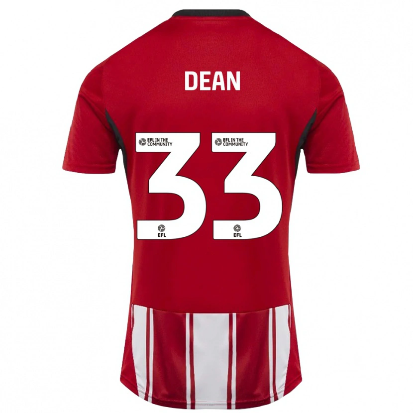 DanxenキッズTom Dean#33赤 白 黒ホームシャツ2025/26ジャージーユニフォーム