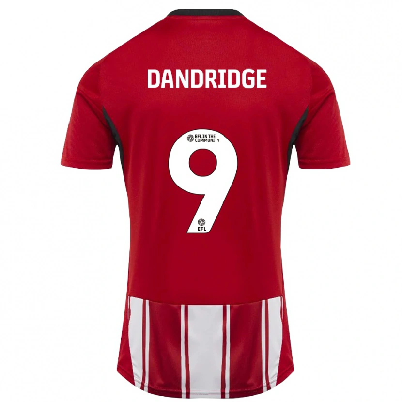DanxenキッズRebecca Dandridge#9赤 白 黒ホームシャツ2025/26ジャージーユニフォーム