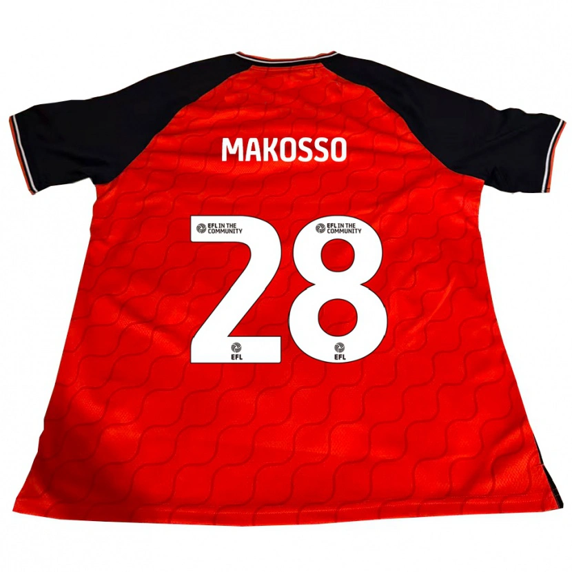 DanxenキッズChrist Makosso#28オレンジ 黒 白ホームシャツ2025/26ジャージーユニフォーム