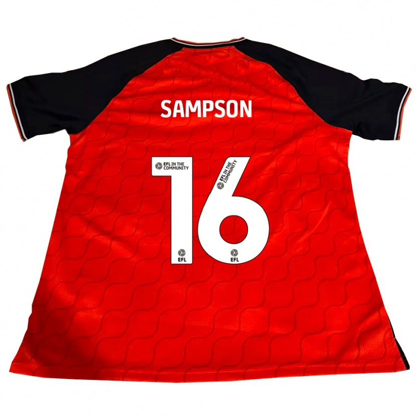 DanxenキッズEnoch Sampson#16オレンジ 黒 白ホームシャツ2025/26ジャージーユニフォーム