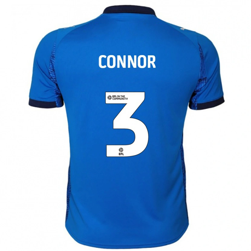 DanxenキッズNiamh Connor#3青 白ホームシャツ2025/26ジャージーユニフォーム