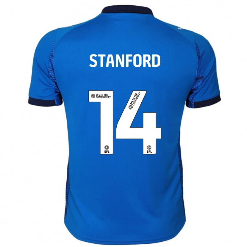 DanxenキッズJessica Stanford#14青 白ホームシャツ2025/26ジャージーユニフォーム
