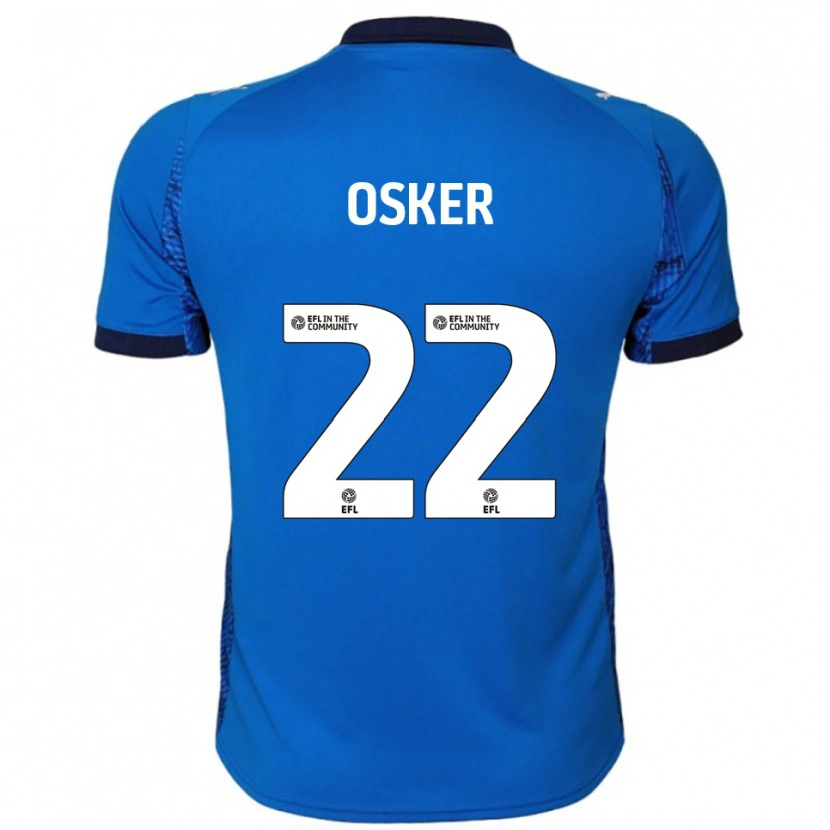 DanxenキッズEdyn Osker#22青 白ホームシャツ2025/26ジャージーユニフォーム
