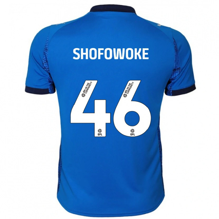 DanxenキッズBoluwatife Shofowoke#46青 白ホームシャツ2025/26ジャージーユニフォーム