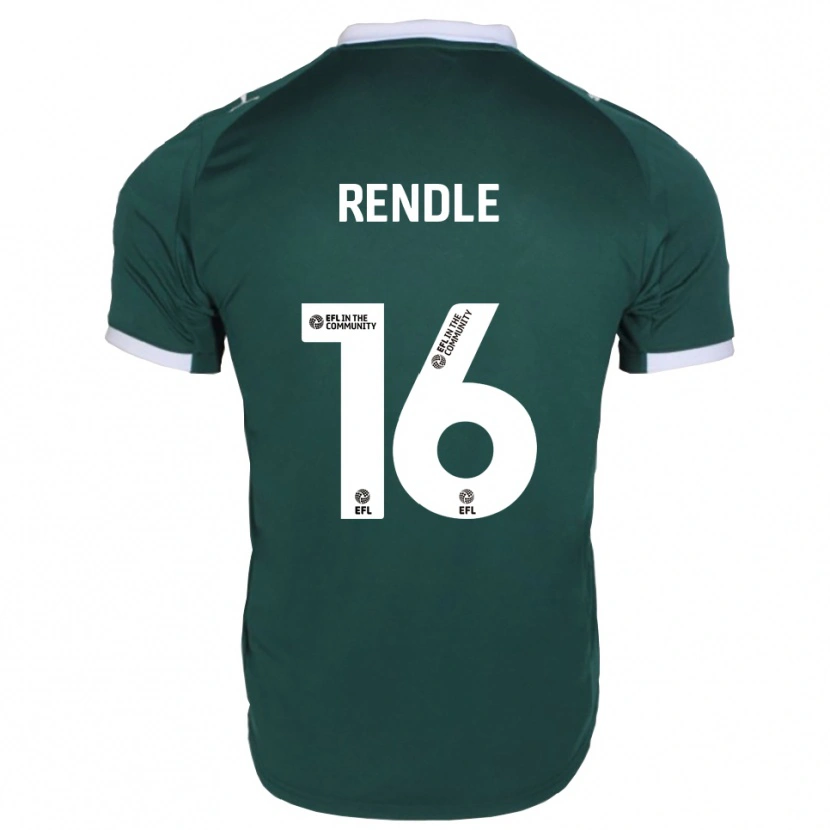 DanxenキッズJared Rendle#16緑 白ホームシャツ2025/26ジャージーユニフォーム