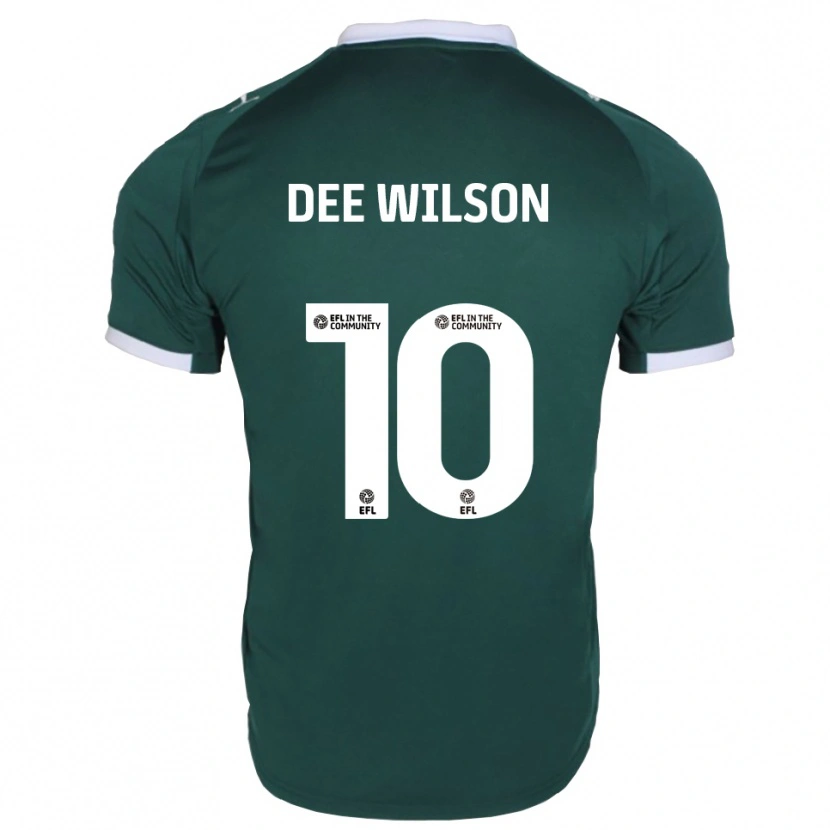 DanxenキッズGeorgia Dee Wilson#10緑 白ホームシャツ2025/26ジャージーユニフォーム