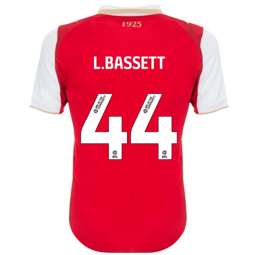 DanxenキッズLouis Bassett#44赤 白ホームシャツ2025/26ジャージーユニフォーム