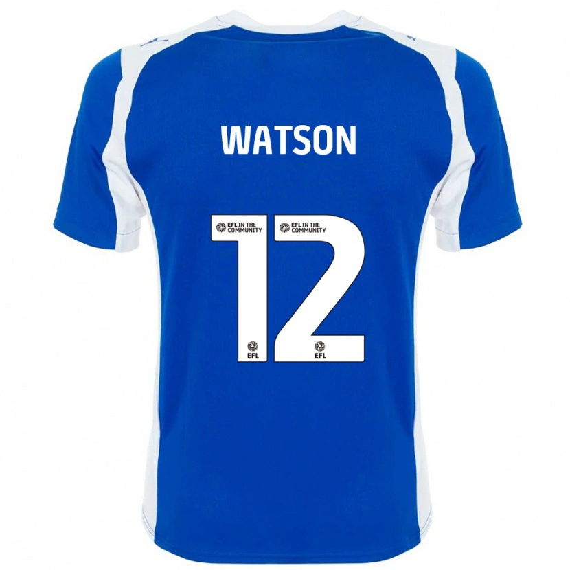 DanxenキッズTom Watson#12青 白ホームシャツ2025/26ジャージーユニフォーム