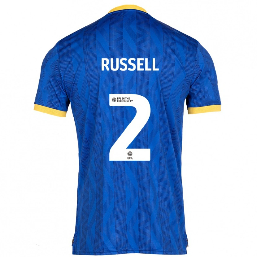 DanxenキッズRosie Russell#2紺 黄ホームシャツ2025/26ジャージーユニフォーム