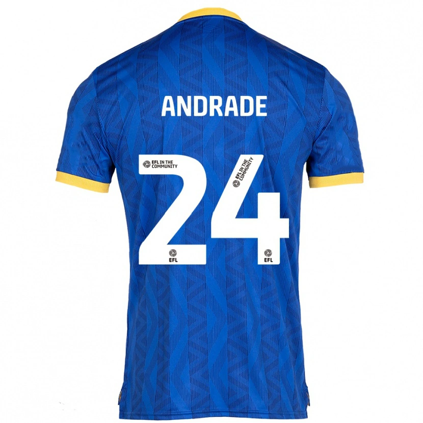DanxenキッズEduarda Andrade#24紺 黄ホームシャツ2025/26ジャージーユニフォーム