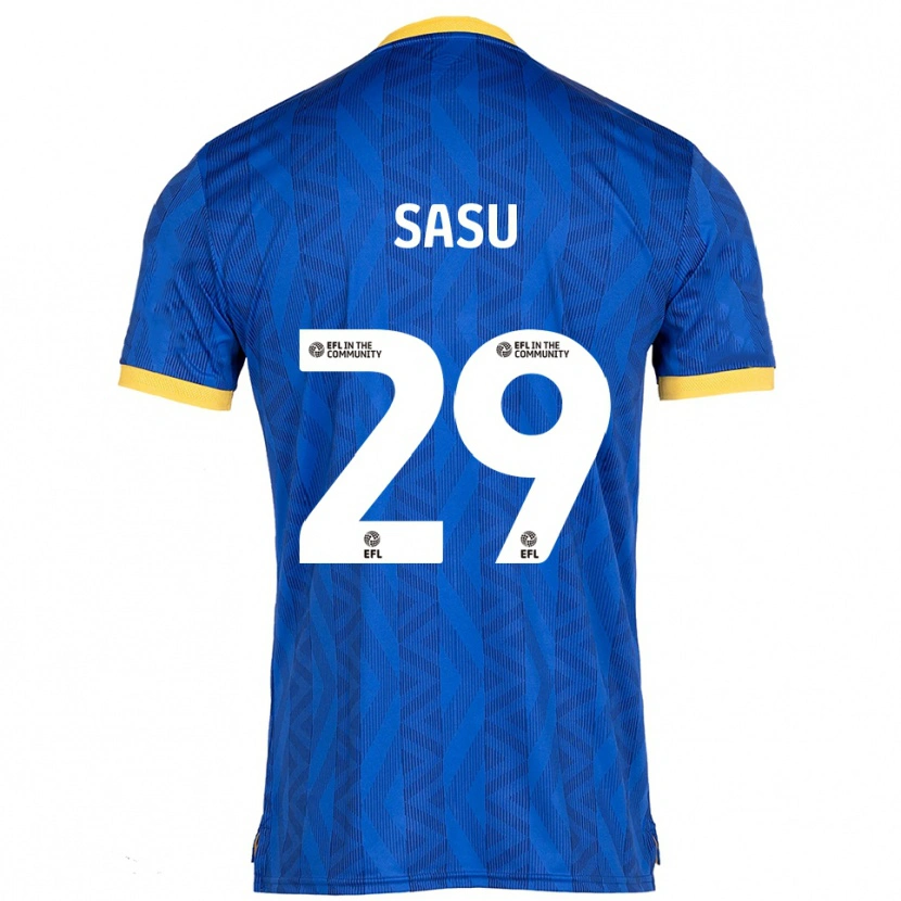 DanxenキッズAron Sasu#29紺 黄ホームシャツ2025/26ジャージーユニフォーム