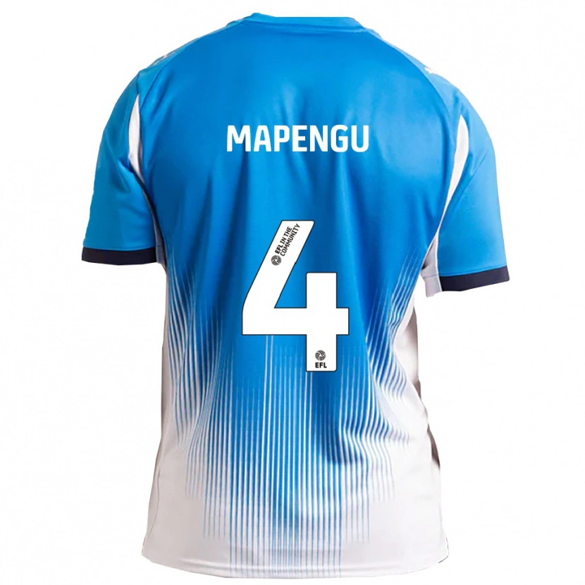 DanxenキッズNathaniel Mapengu#4青 白ホームシャツ2025/26ジャージーユニフォーム
