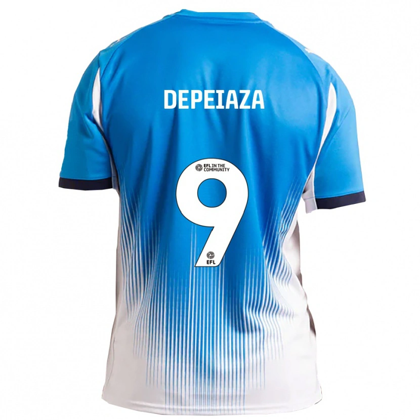 DanxenキッズKylan Depeiaza#9青 白ホームシャツ2025/26ジャージーユニフォーム