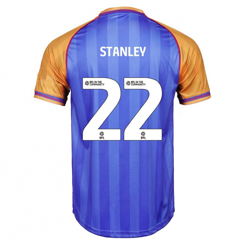 DanxenキッズEva Stanley#22青 オレンジホームシャツ2025/26ジャージーユニフォーム