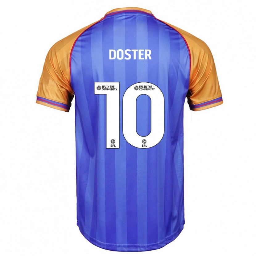 DanxenキッズKatie Doster#10青 オレンジホームシャツ2025/26ジャージーユニフォーム