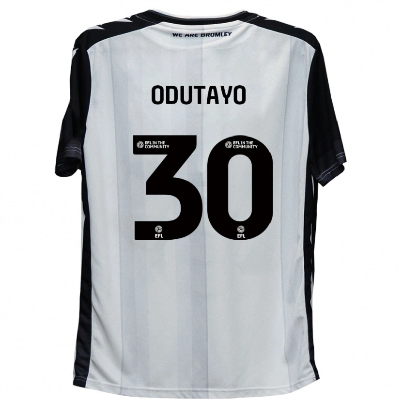 DanxenキッズIdris Odutayo#30白 黒ホームシャツ2025/26ジャージーユニフォーム