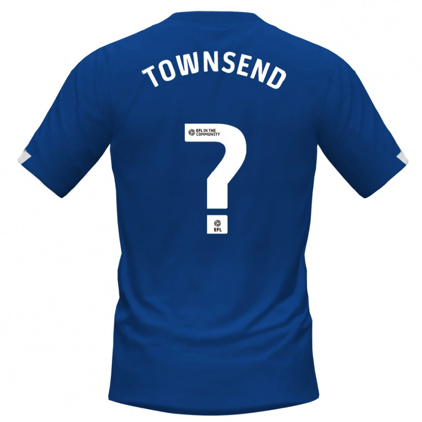 DanxenキッズKadi Townsend#0青 白ホームシャツ2025/26ジャージーユニフォーム