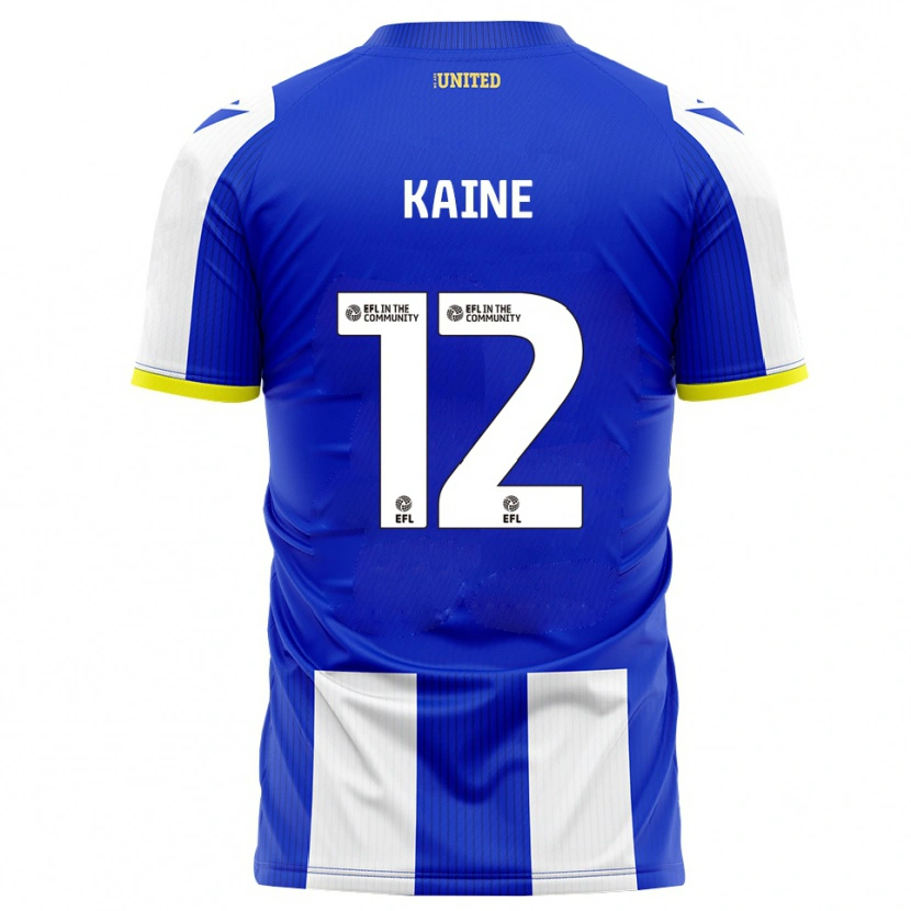 DanxenキッズLouise Kaine#12青 白ホームシャツ2025/26ジャージーユニフォーム