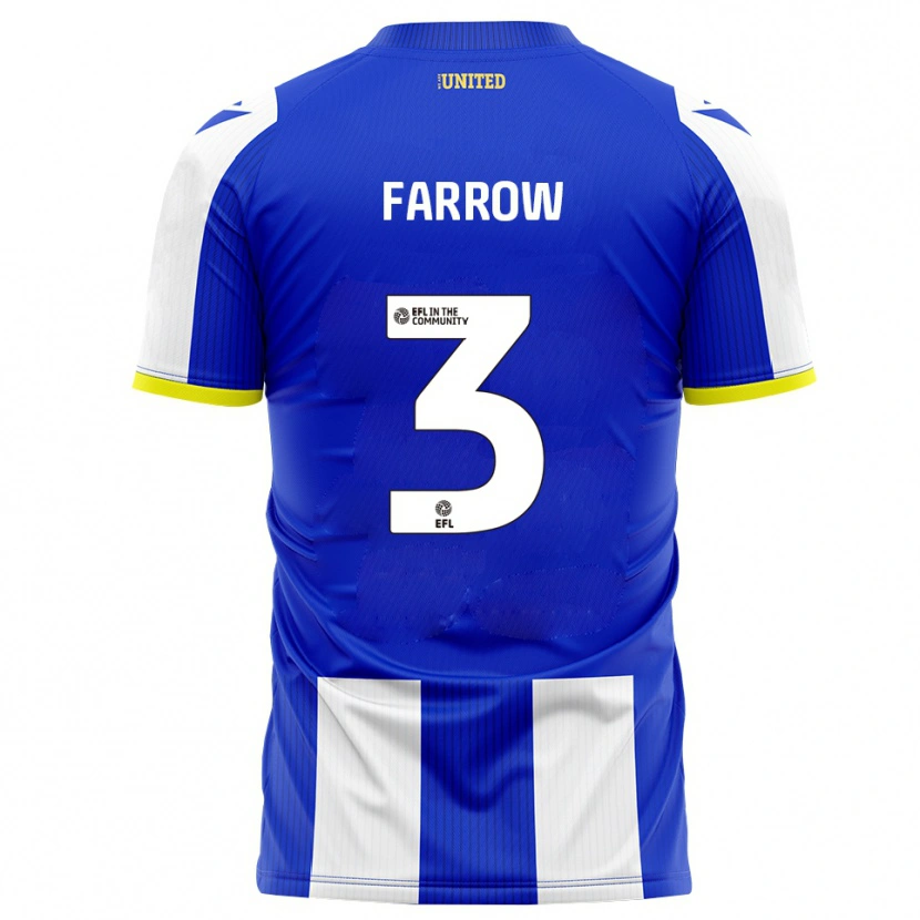 DanxenキッズSophie Farrow#3青 白ホームシャツ2025/26ジャージーユニフォーム