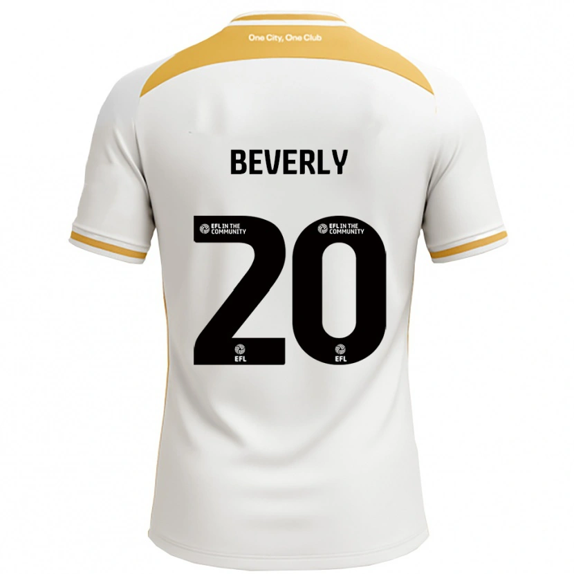 DanxenキッズPoppy Beverly#20白 金ホームシャツ2025/26ジャージーユニフォーム