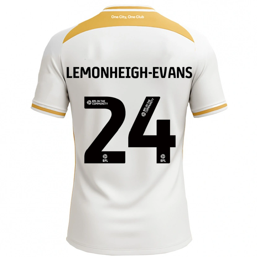 DanxenキッズConnor Lemonheigh-Evans#24白 金ホームシャツ2025/26ジャージーユニフォーム