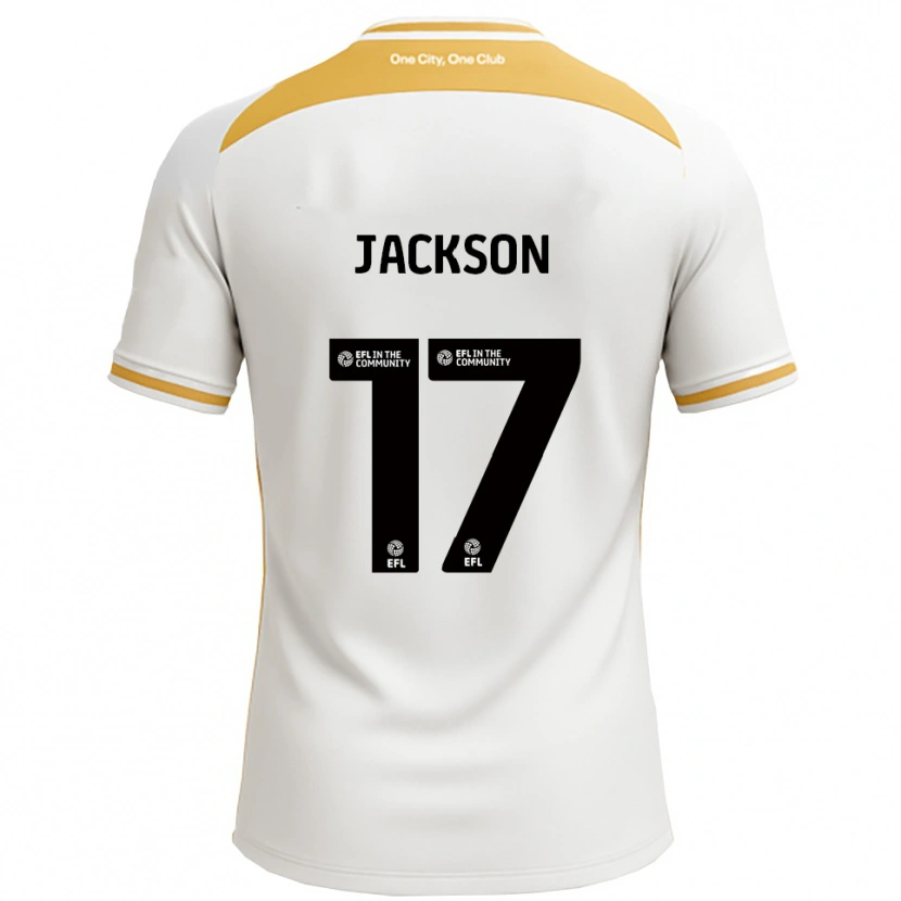 DanxenキッズCayleigh Jackson#17白 金ホームシャツ2025/26ジャージーユニフォーム