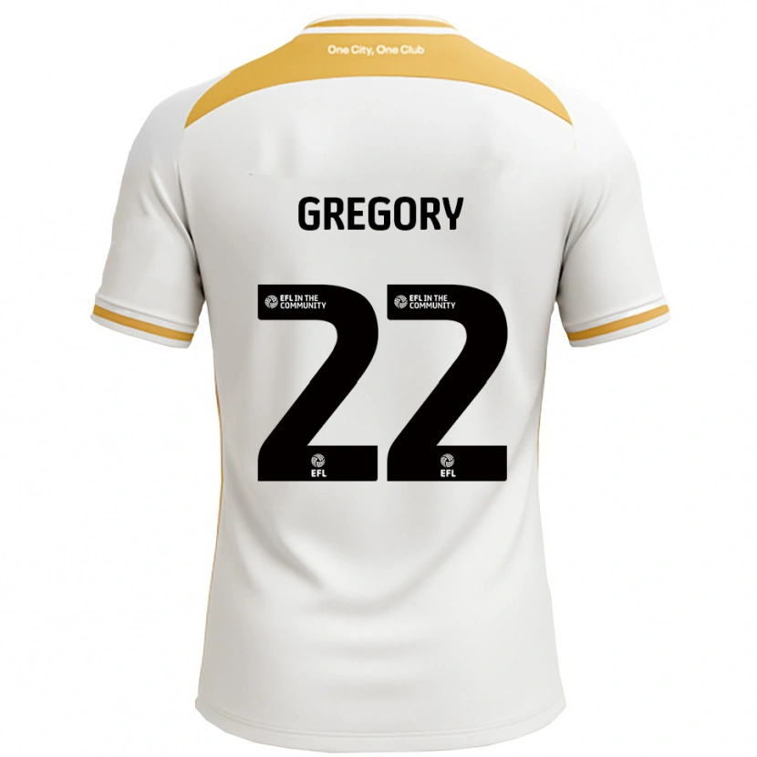 DanxenキッズMia Gregory#22白 金ホームシャツ2025/26ジャージーユニフォーム