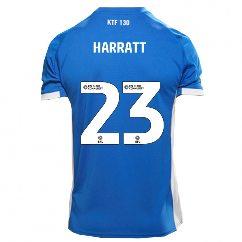 DanxenキッズKian Harratt#23青 白ホームシャツ2025/26ジャージーユニフォーム