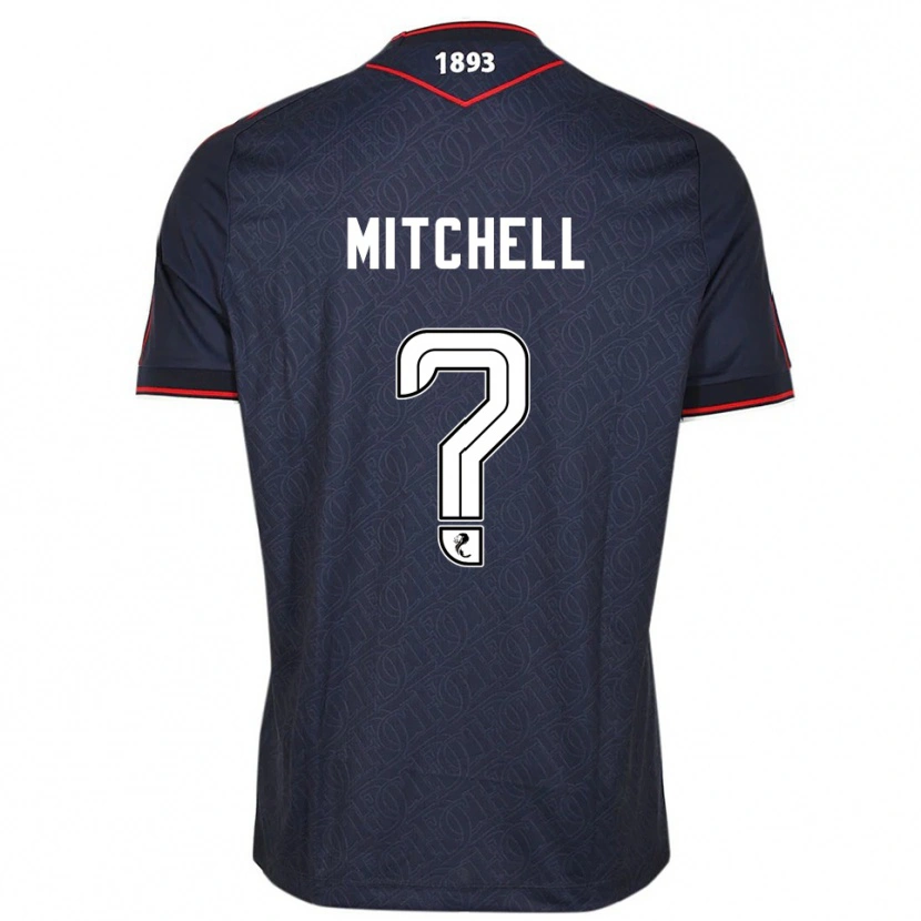 DanxenキッズJosh Mitchell#0紺 白ホームシャツ2025/26ジャージーユニフォーム
