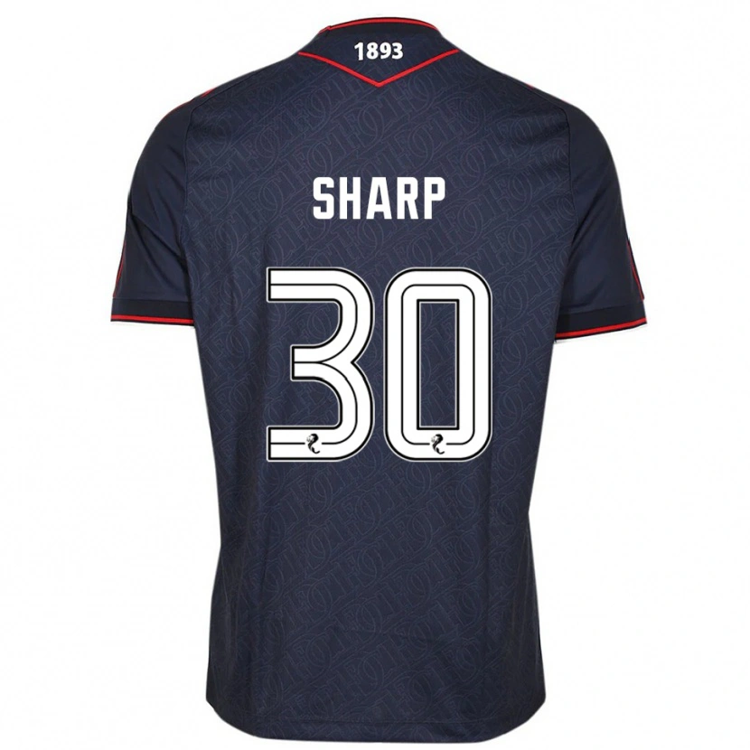 DanxenキッズHarry Sharp#30紺 白ホームシャツ2025/26ジャージーユニフォーム