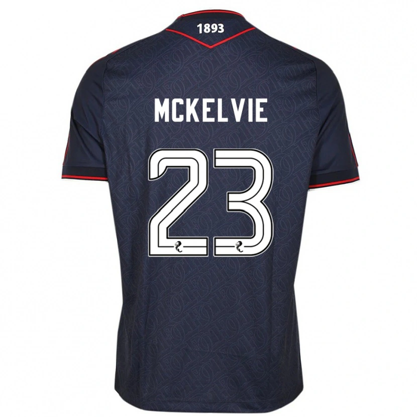 DanxenキッズLewis Mckelvie#23紺 白ホームシャツ2025/26ジャージーユニフォーム