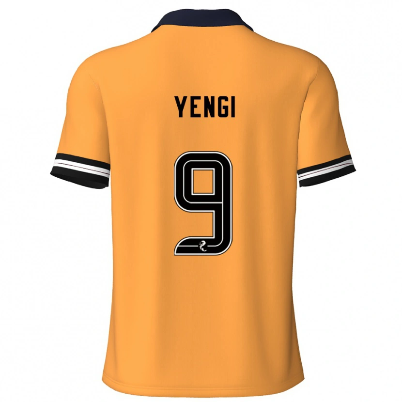 DanxenキッズTete Yengi#9黄 黒ホームシャツ2025/26ジャージーユニフォーム
