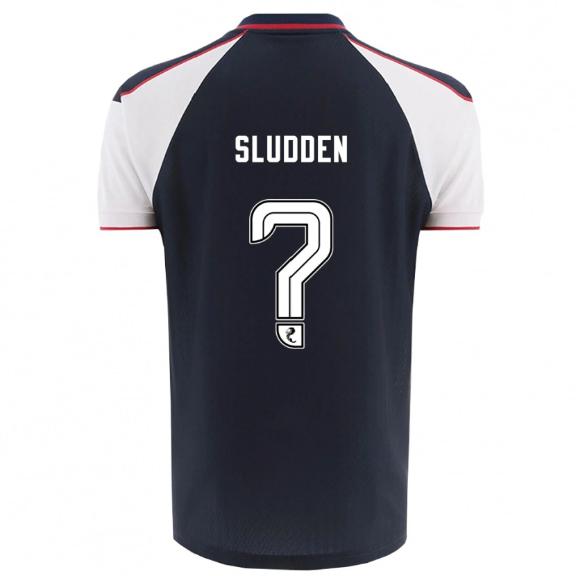 DanxenキッズErin Sludden#0紺 白ホームシャツ2025/26ジャージーユニフォーム
