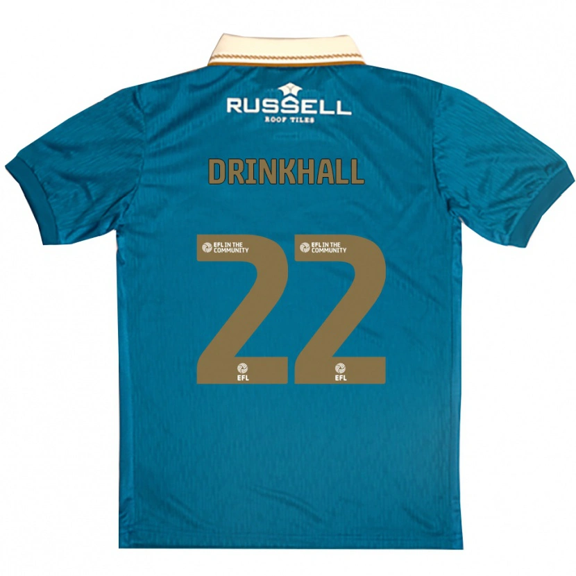 DanxenキッズMillie Drinkhall#22水色 白アウェイシャツ2025/26ジャージーユニフォーム