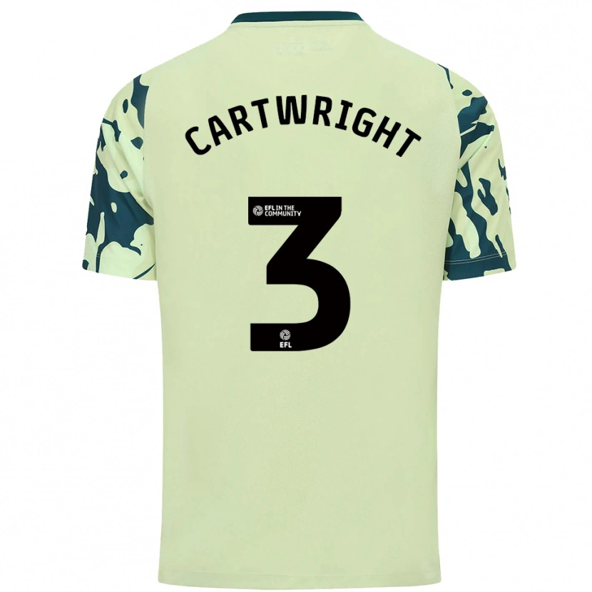 DanxenキッズLogan Cartwright#3濃い緑アウェイシャツ2025/26ジャージーユニフォーム