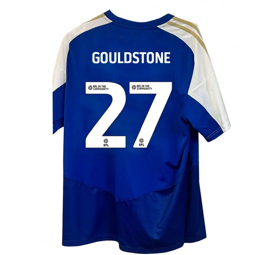 DanxenキッズLemoni Gouldstone#27青 白 金アウェイシャツ2025/26ジャージーユニフォーム