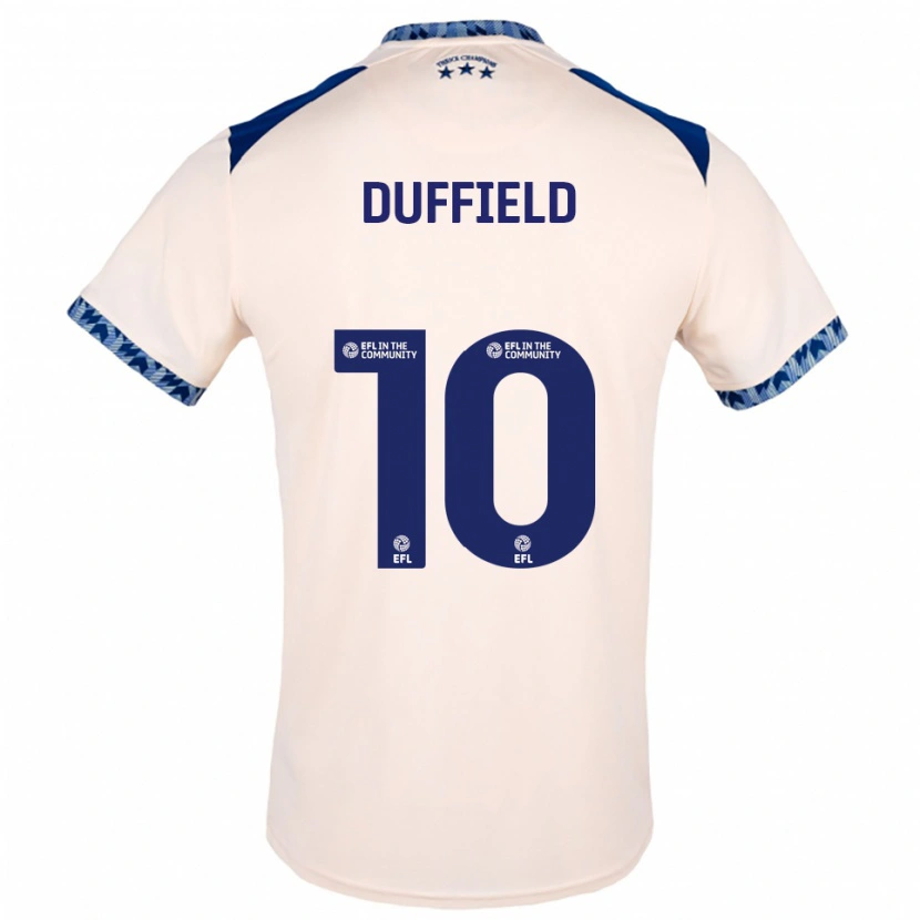 DanxenキッズElla Duffield#10オフホワイト 紺アウェイシャツ2025/26ジャージーユニフォーム