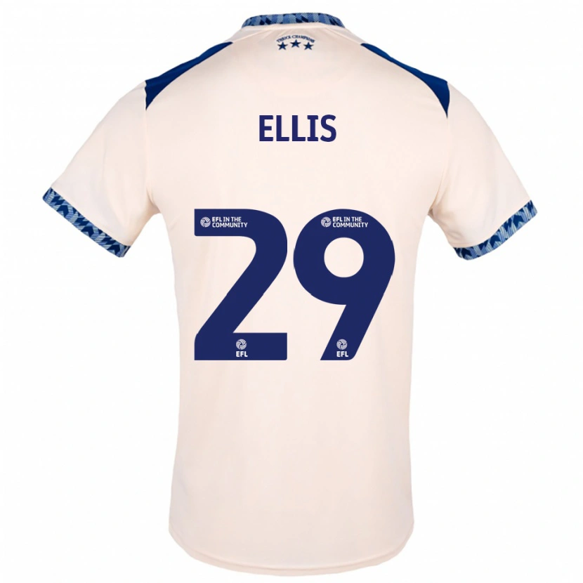 DanxenキッズMolly Ellis#29オフホワイト 紺アウェイシャツ2025/26ジャージーユニフォーム