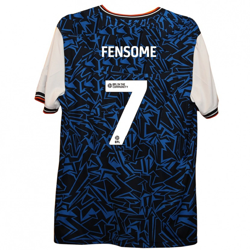 DanxenキッズTash Fensome#7青 黒 白アウェイシャツ2025/26ジャージーユニフォーム