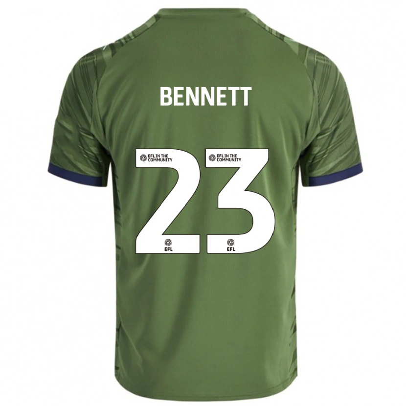 DanxenキッズRenai Bennett#23緑 白アウェイシャツ2025/26ジャージーユニフォーム
