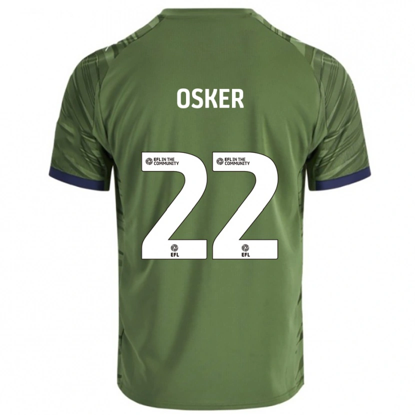 DanxenキッズEdyn Osker#22緑 白アウェイシャツ2025/26ジャージーユニフォーム