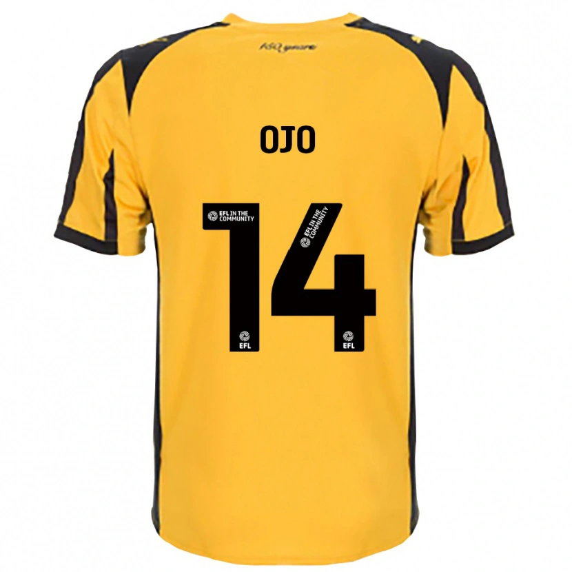 Danxenキッズフンソ・オジョ#14オレンジ 黒アウェイシャツ2025/26ジャージーユニフォーム