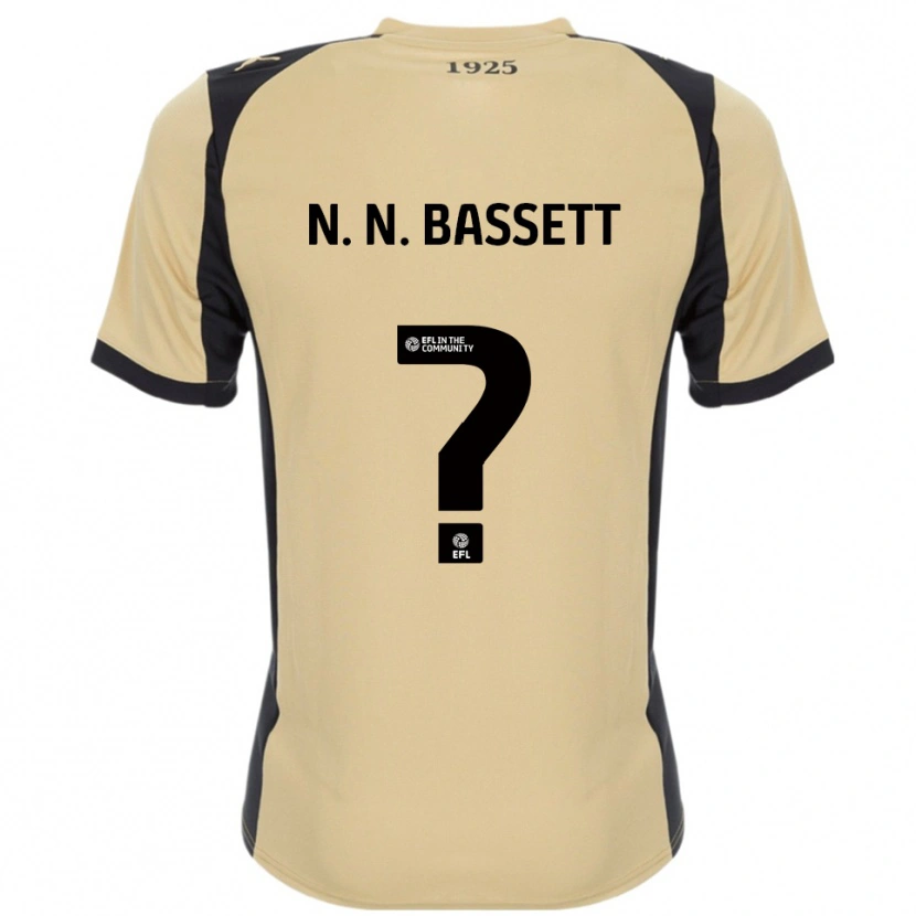 DanxenキッズN. N. Bassett#0金 黒アウェイシャツ2025/26ジャージーユニフォーム
