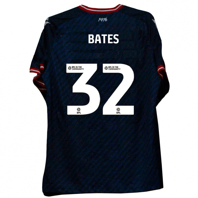 DanxenキッズEllis Bates#32紺 赤アウェイシャツ2025/26ジャージーユニフォーム