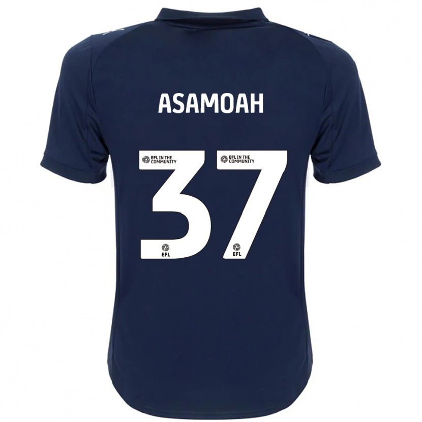 DanxenキッズMaleace Asamoah#37紺 白アウェイシャツ2025/26ジャージーユニフォーム