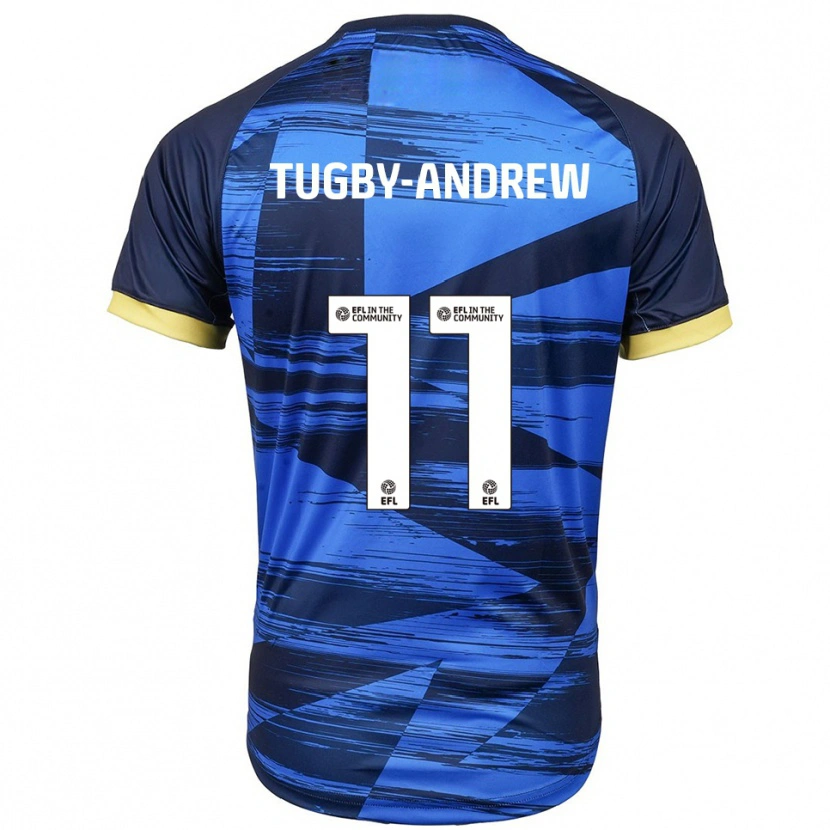 DanxenキッズLindsey Tugby-Andrew#11青 紺アウェイシャツ2025/26ジャージーユニフォーム