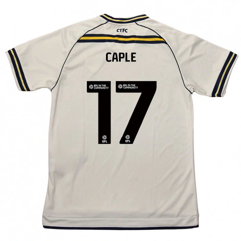 DanxenキッズCharlie Caple#17白 紺アウェイシャツ2025/26ジャージーユニフォーム