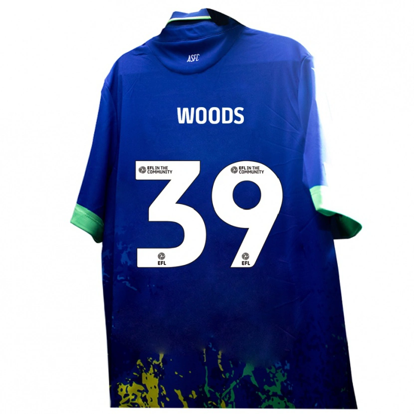 DanxenキッズJosh Woods#39青 黄アウェイシャツ2025/26ジャージーユニフォーム