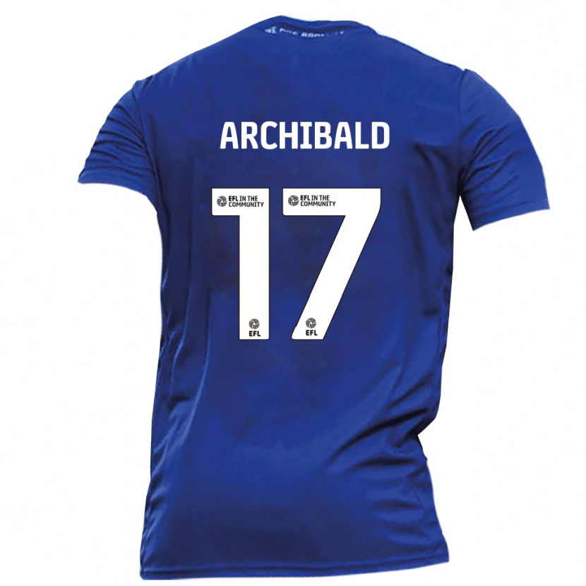 DanxenキッズSam Archibald#17青 白アウェイシャツ2025/26ジャージーユニフォーム